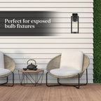 Feit Electric Vintage Exposed Straight Filament Amber Clear Glass LED ST19, 60W Equivalent, 400 Lumen, Dimmable, 2100K Warm White, E26 Base, 15,000-Hour Lifetime, ST19/VG/LED/2/4, 8 Pack