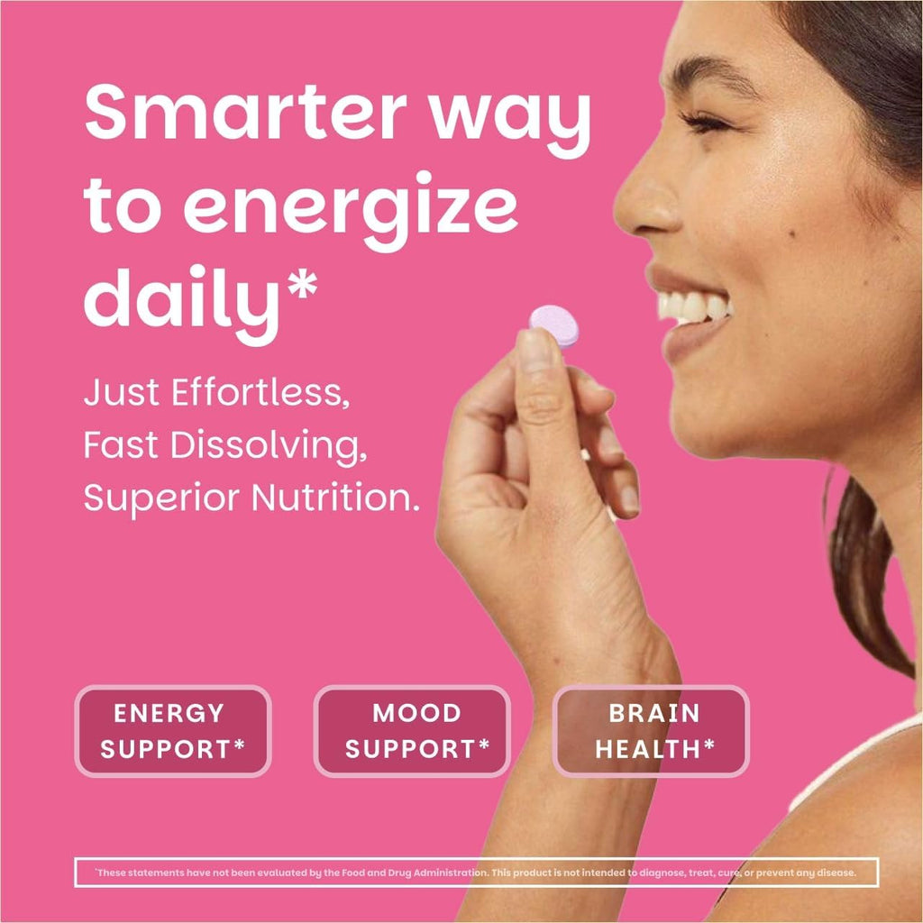 EZ Melts Dissolvable B12 2,500 mcg - Vitamin B12 for Energy & Immune Support - Non-GMO, Vegan & Gluten-Free - Red Cherry - 180 Sublingual Tablets (180 Servings)