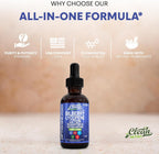 Clean Nutra Lutein and Zeaxanthin Eye Vitamins Supplement Lycopene Astaxanthin Bilberry Liquid Drops | Organic Astaxanthin Daily Lutein for Eyes Health Support Vitamin Minerals Extract | 60 Servings