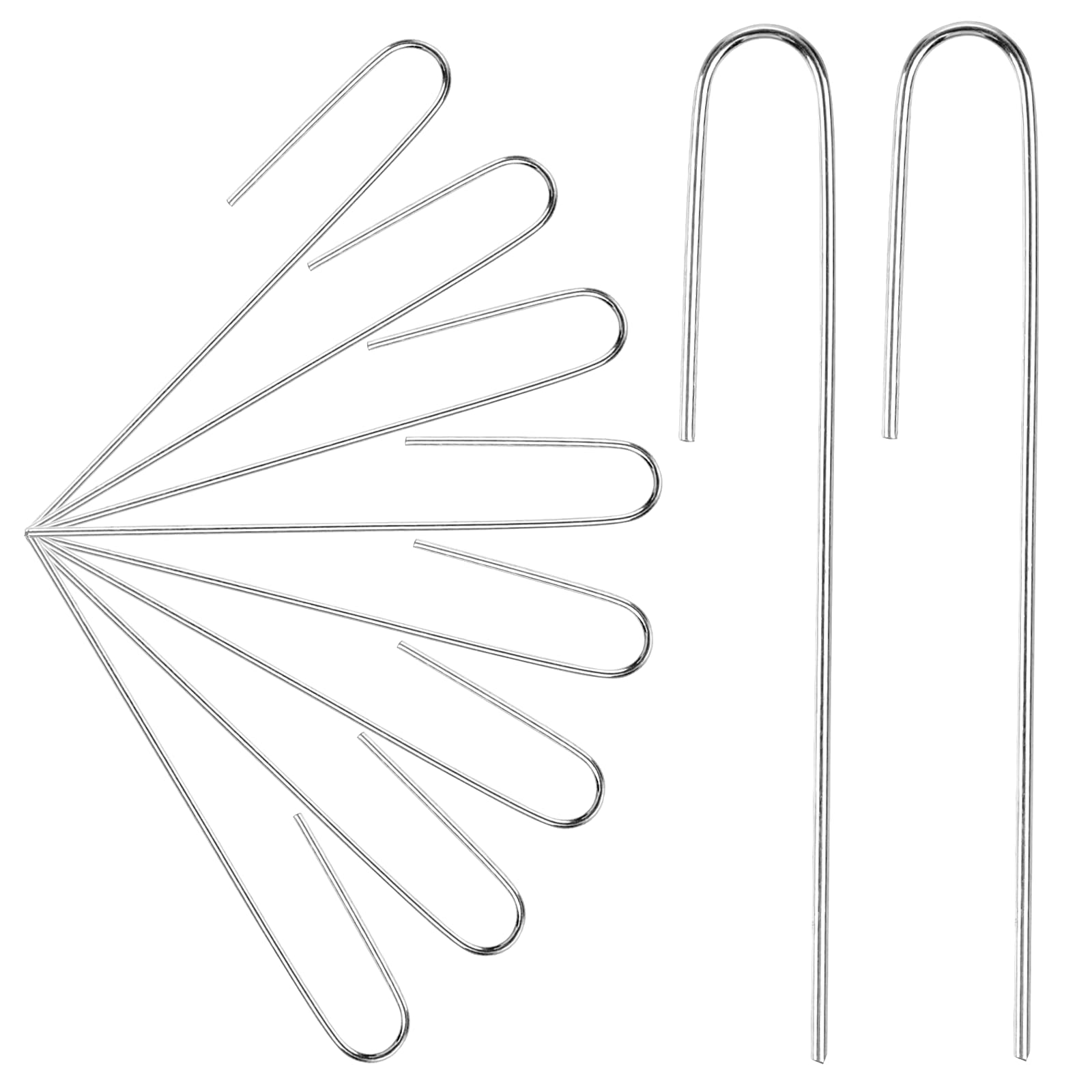 100Pcs Irrigation Drip Tubing Landscape Staples 5 Inch Garden Stakes