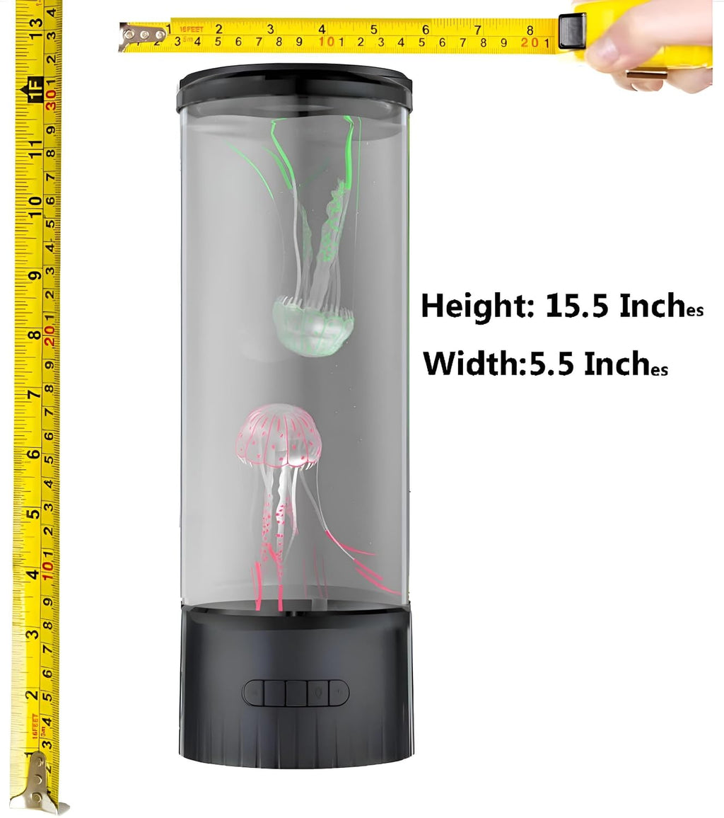 CALOVER Gifts for Kids Men Women Friends Family Cool Jellyfish Lamp Night Light with Speaker for Girls Boys Kids Home Office Bedroom Decor for Christmas Holiday Birthday Party