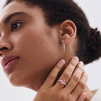 SLUYNZ Sterling Silver Spike Small Hoop Earrings for Women Teen Girls Geometric Hoop Earrings Huggie Drop (A-SILVER)