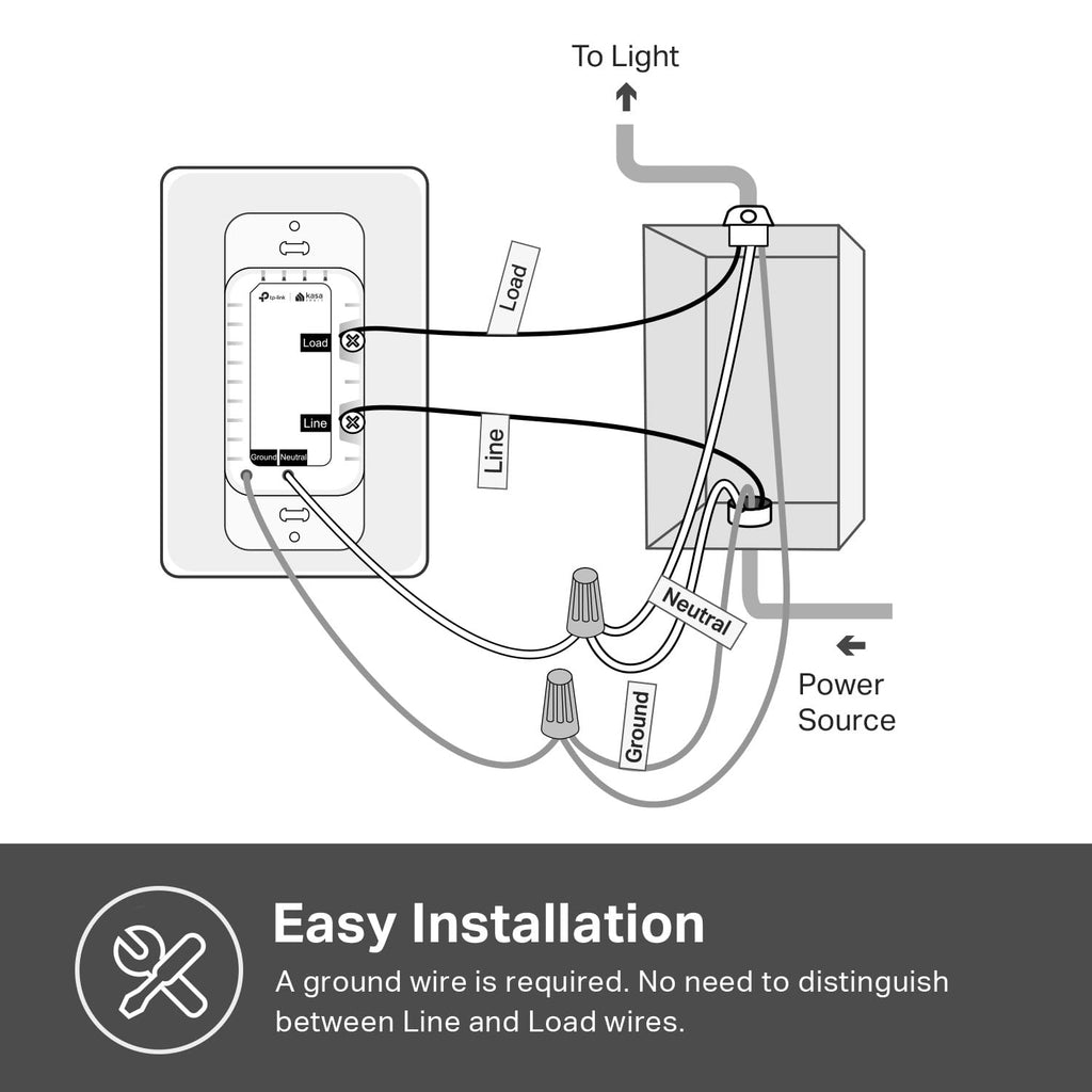 Kasa Smart Dimmer Switch HS220, Single Pole, Needs Neutral Wire, 2.4GHz Wi-Fi Light Switch Works with Alexa and Google Home, UL Certified, No Hub Required, 1 Pack