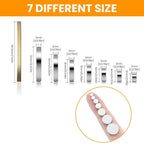 TRYMAG 645Pcs Small Magnets, 7 Different Sizes Tiny Mini Magents, Multi-Use for Fridge, DIY, Office, Hobbies, Crafts and Science