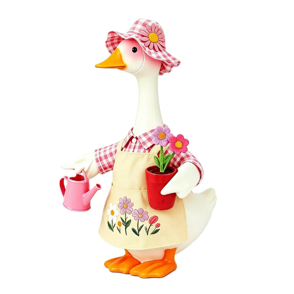 Gardener Porch Goose Outfit Fits 23'' Cement Goose Statue
