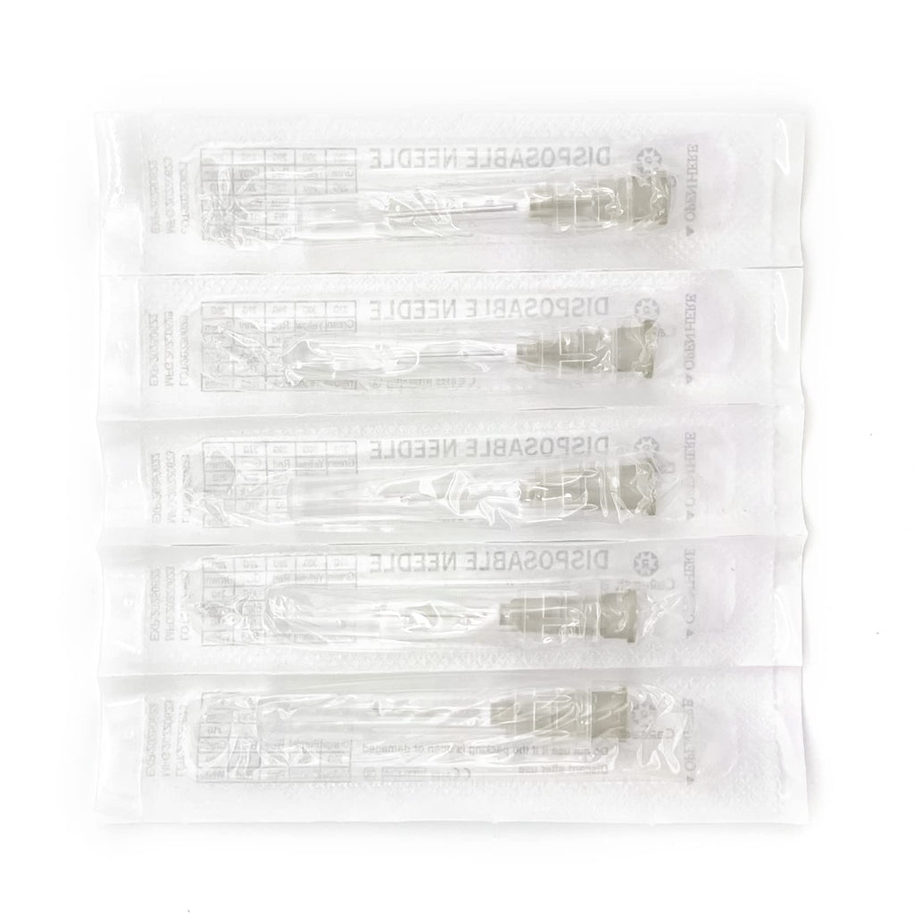 Careach 100pcs 27Gauge 1/2inch Needle Luer Lock for Scientific Lab