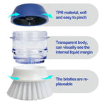 CELOX 2 Pack Dish Brush with Soap Dispenser for Kitchen Cleaning, Kitchen Brush for Dish Pot Pan Sink Cleaning