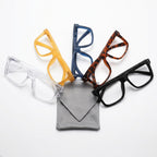 Eyekepper 5-Pack Oversized Square Reading Glasses +1.25 Men Women