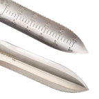 CIELCERA 12" Hori Hori Garden Knife with FREE Diamond Sharpening Rod, Stainless Steel Blade with Protective Handguard and Full Tang Handle, Comes with Thick Sheath and Gift Box