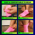 TechWare Pro Ankle Brace Compression Sleeve - Relieves Achilles Tendonitis, Joint Pain. Plantar Fasciitis Foot Sock with Arch Support Reduces Swelling & Heel Spur Pain. (Beige, XXL)