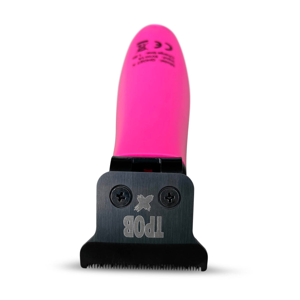 TPOB Slime 2 Barber Hair Clippers Trimmer Shaver Set for Men with Matte Green Case and X Fade Blade (Pink)