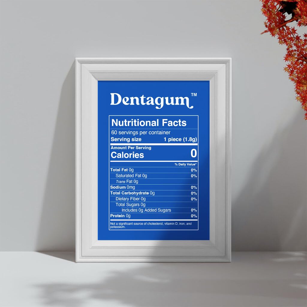 Dentagum Remineralizing Gum with Nano-Hydroxyapatite & Xylitol, 60 Pieces