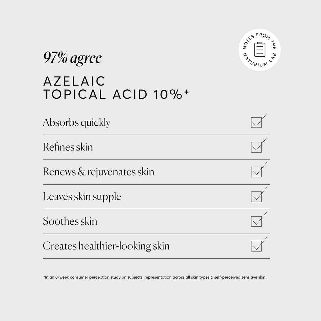 Naturium Azelaic Topical Acid 10%, Face & Skin Care Beauty Treatment with Niacinamide & Vitamin C, 1 oz