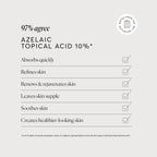 Naturium Azelaic Topical Acid 10%, Face & Skin Care Beauty Treatment with Niacinamide & Vitamin C, 1 oz