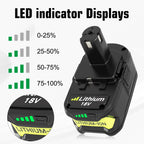 2-Pack 18V 8000mAh P108 Extended Runtime Lithium Battery Replacement for Ryobi 18V Battery Compatible with Ryobi 18 Volt Battery P102 P103 P104 P105 P107 P109 P108 P190 P122 Cordless Tools (Green)