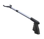 FitPlus 2024 Upgrade PowerGrip T9, Grabber Reacher Tool, Wide Jaw, Foldable, Steel Cable, with 96 Grip Points for Firm Grip, 32" with Magnet (Gray, 32 Inch)