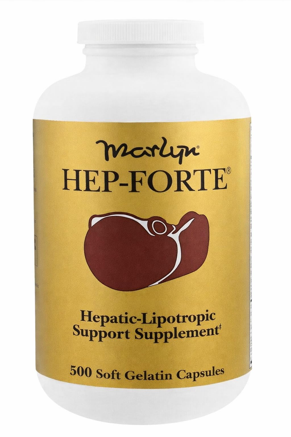 Marlyn Nutraceuticals Hep-Forte Liver Support Supplement, 500 Count Softgels