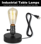 Black Lamp Rewire Kit, Lamp Wiring Kit with 12 FT Lamp Cord Replacement, 3 Way Socket and Essential Hardware, Lamp Parts for Repair Table Lamps and Floor Lamps, Lamp Kits for Do It Yourself