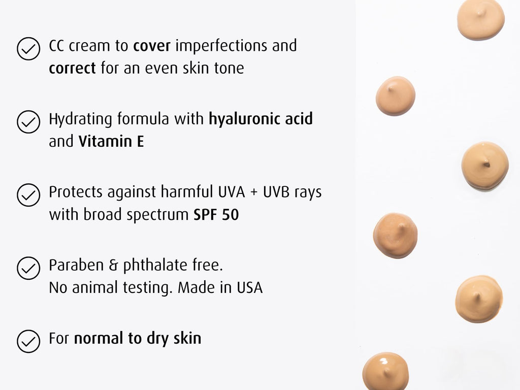 Lune+Aster CC Cream SPF 50/PA+++, shade=Medium by Lune+Aster