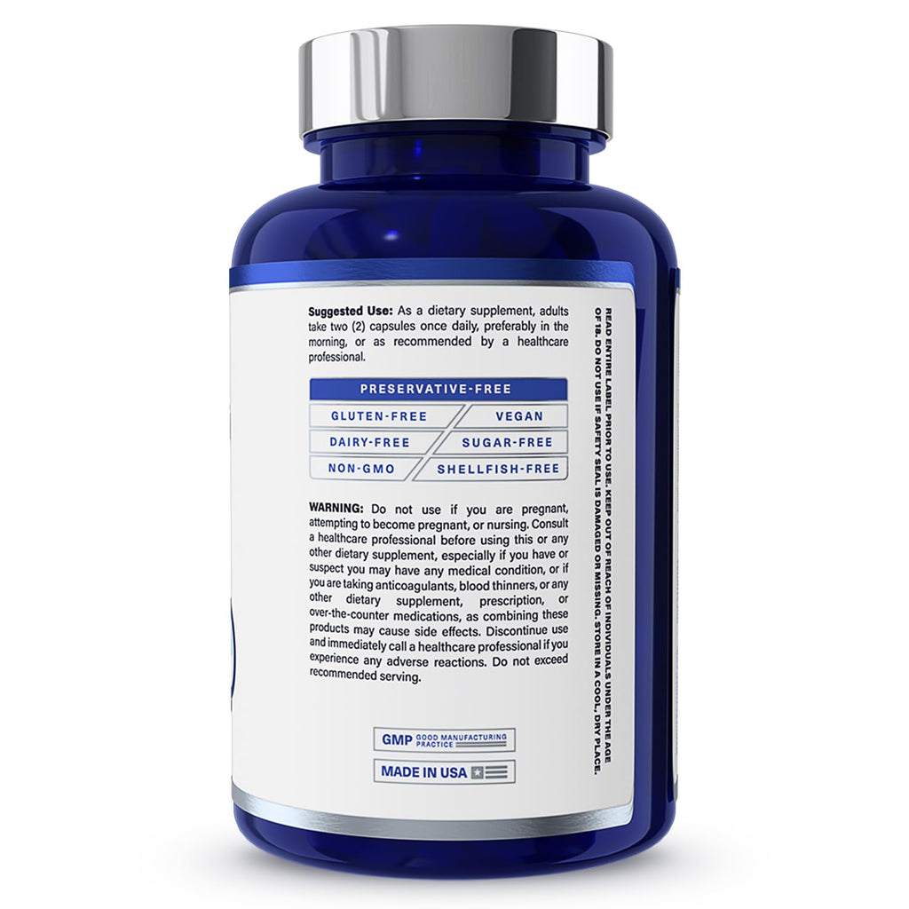 1MD Nutrition MindMD - Brain Supplement for Memory and Focus - Bacopa Monnieri for Nootropic Brain Support - Brain Health Supplement for Adults - with Vitamin B6 & Green Tea Extract - 60 Caps