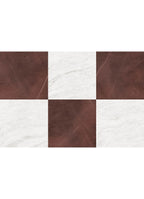 FloorPops x Chris Loves Julia Bonneville Oxblood Peel and Stick Floor Tiles, FP6333