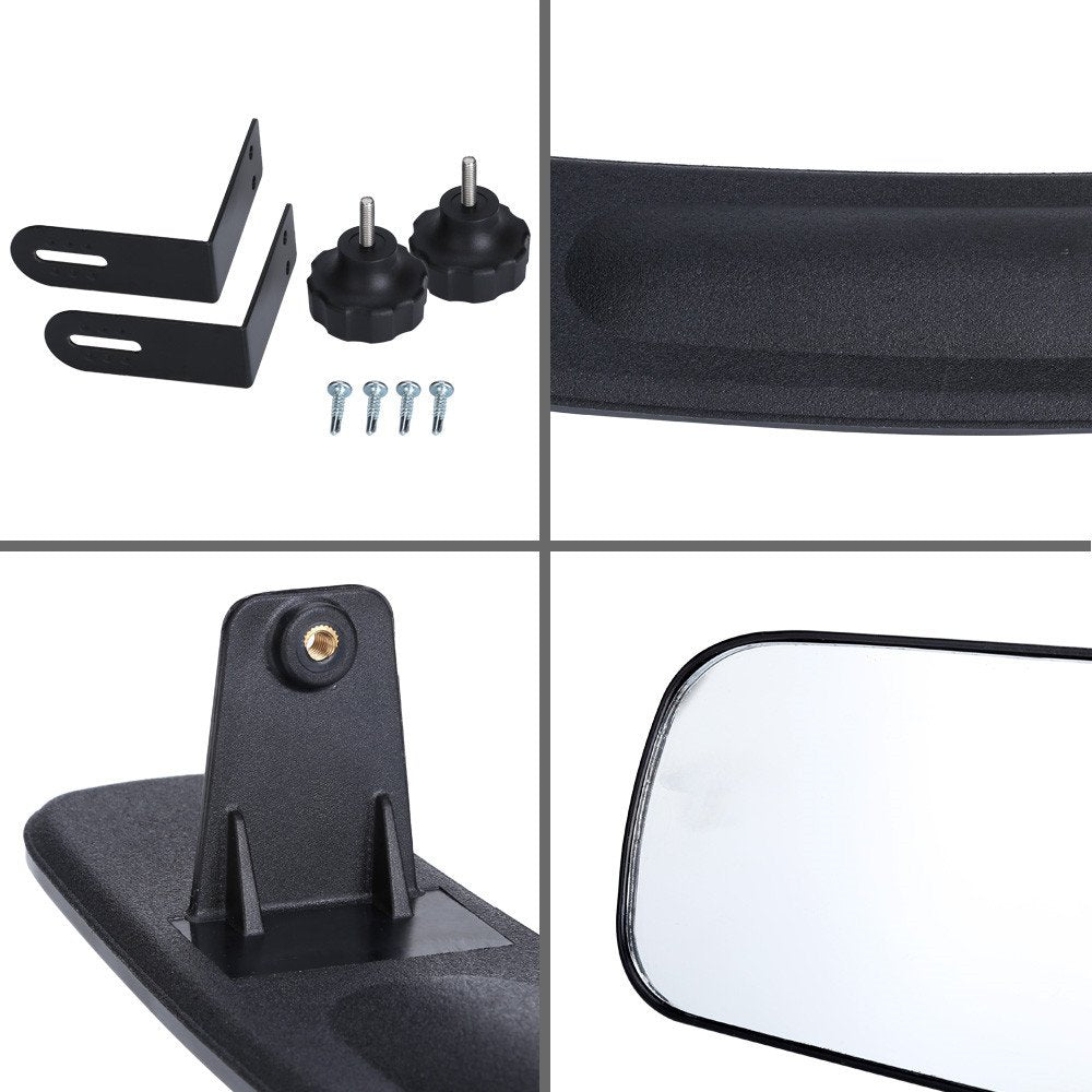 10L0L Golf Cart Mirror Rear View 16.5" Extra Wide 180 Degree Panoramic for Yamaha EZGO Club Car and Others (Classic)