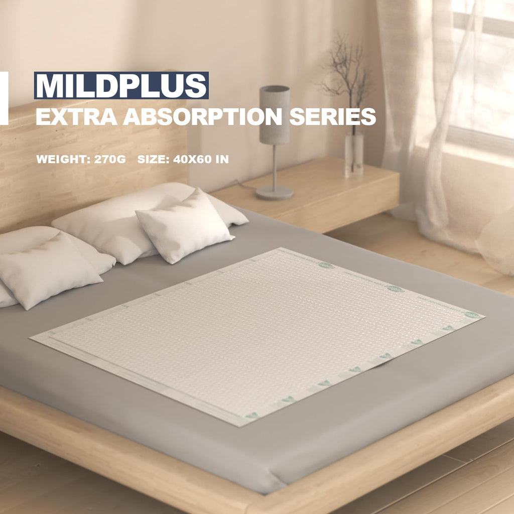 Heavy Duty Underpads 40"X60" Super Sized Chucks Pads 270 Grams Disposable Bed Pads with Strength Cloth Backing Extra Absorption Pads for Incontinence (100X152CM, 15 Count, Discreet Packaging)