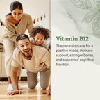 USDA Organic Vitamin B12 2000mcg Sublingual Liquid Supplement (2-Pack) - Vegan Methylcobalamin Drops for Natural Energy, Maintain Metabolism, and Immune System Support - 1 Fl Oz