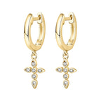 PAVOI Dainty Huggie Earrings, 925 Silver, Yellow Gold, Size 13 Millimeters