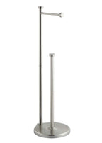 SunnyPoint Free Standing Bathroom Toilet Paper Holder Stand with Reserve, Reserve Area has Enough Space for Jumbo Roll