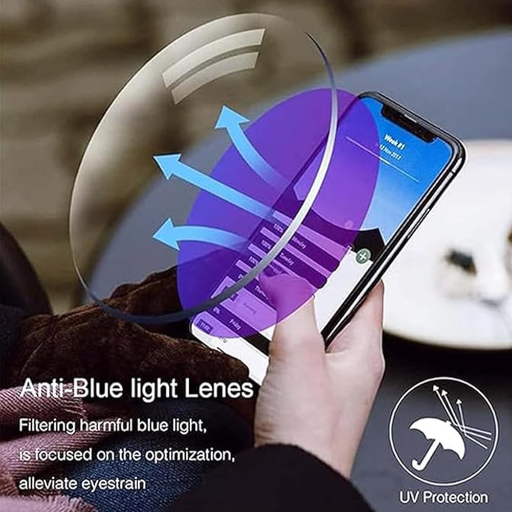 2026 New Self Intelligent Dual Focus Glasses, Precision Vision Aid Tool, Precision Vision Aid Glasses, Adjustable Auto Focus Eyeglasses for Women Men (2 Set)