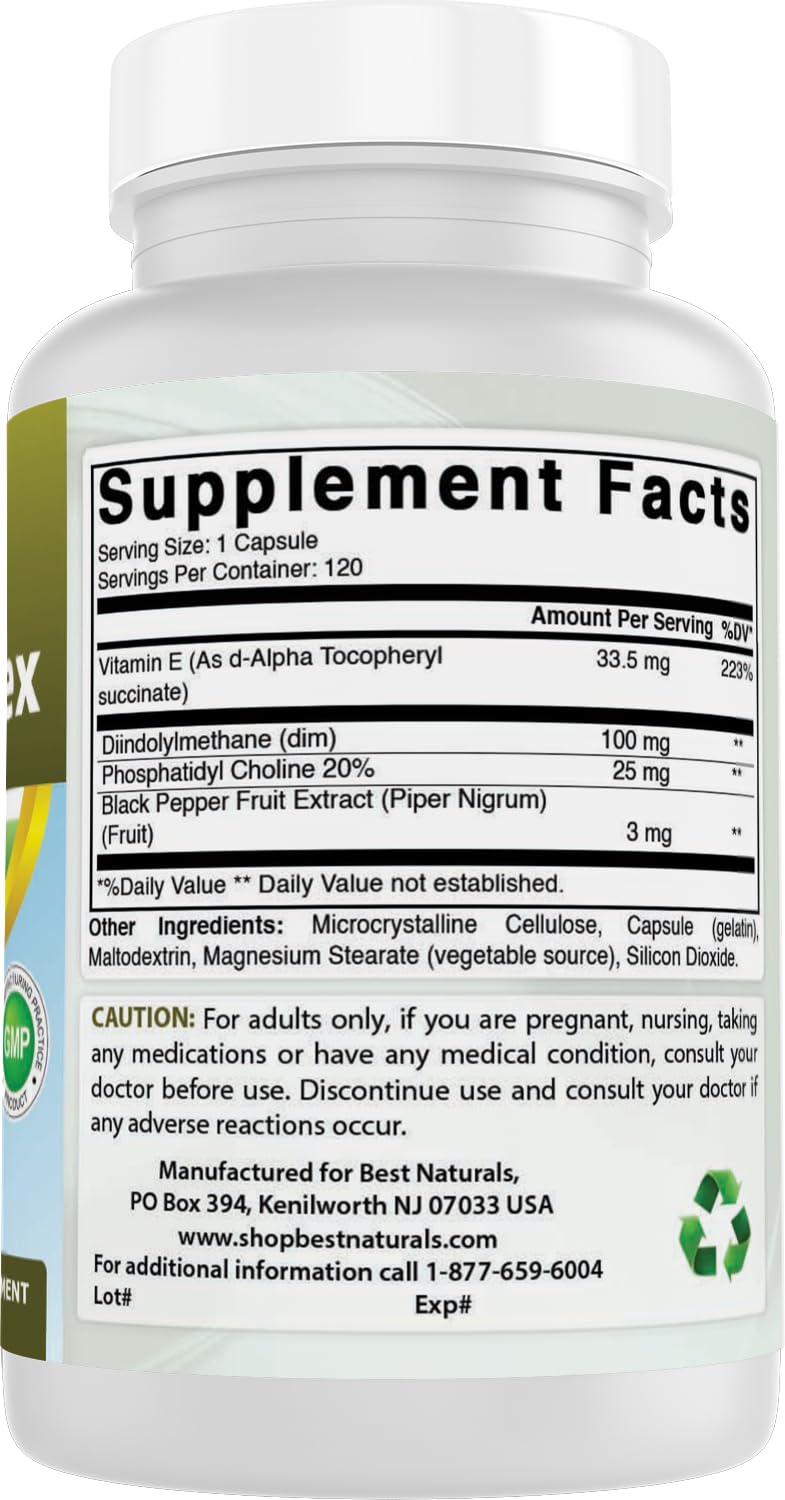 Best Naturals DIM Complex 100 mg 120 Capsules (120 Count (Pack of 3))
