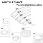 1’’ ID × 1-1/4’’ OD - 10 ft Clear Plastic Vinyl Tubing, Flexible PVC Hose Lightweight BPA Free and Non-Toxic vinyl Tube for Transfer Water Air Oil