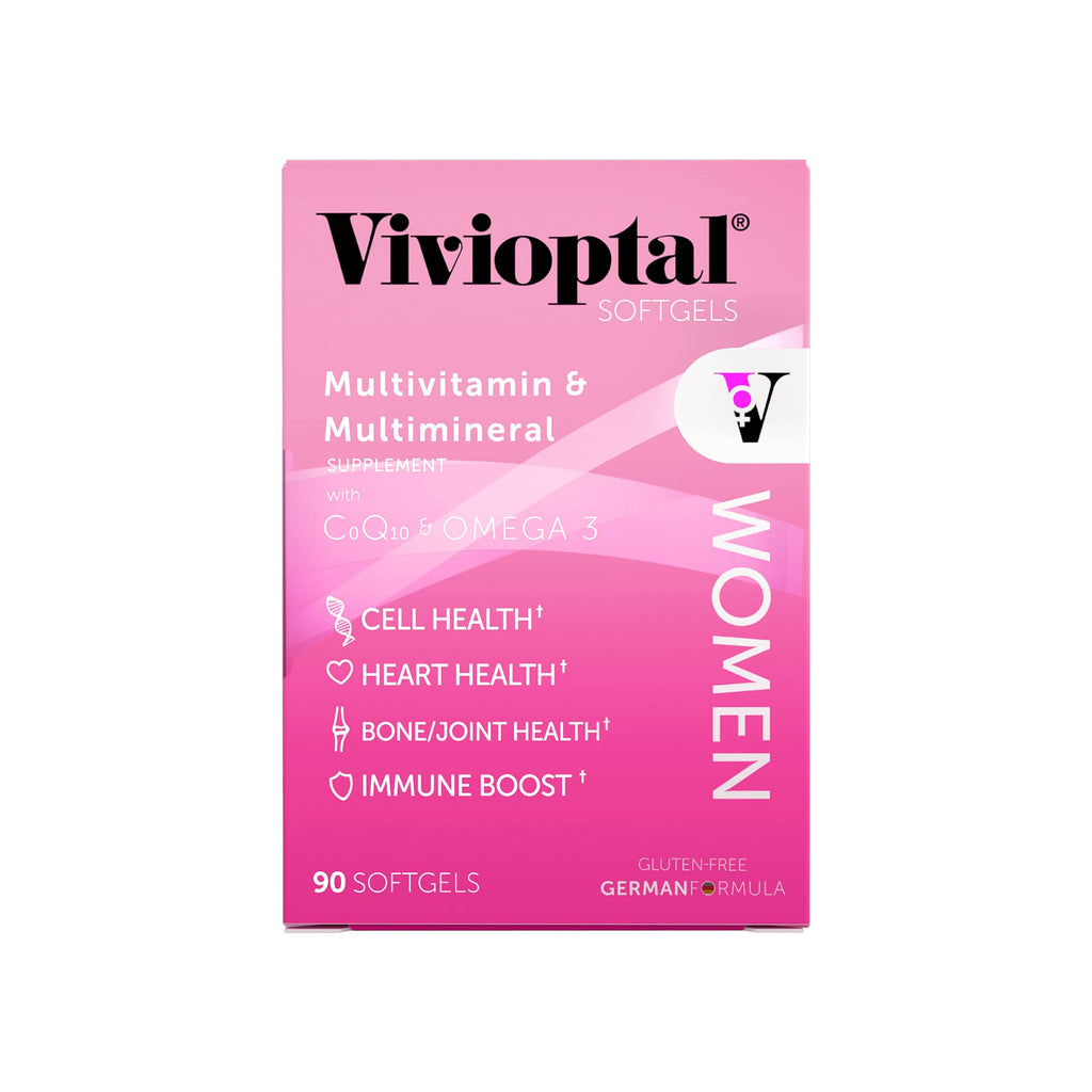 Vivioptal for Men, 60 Softgels + Vivioptal Women, 90 Softgels, Multivitamin & Multimineral, Gluten Free, German Formula