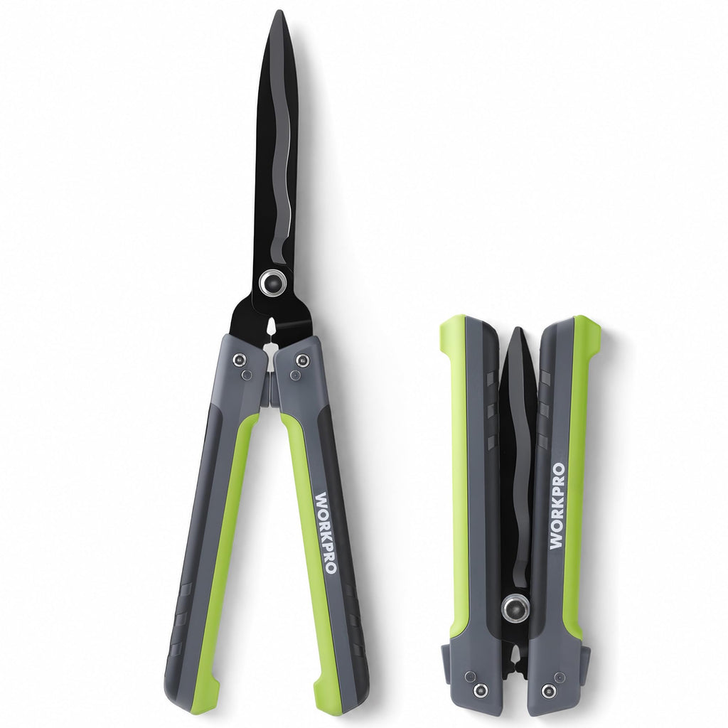 WORKPRO 23” Hedge Shears, Foldable Hedge Clippers for Most Garden Plants