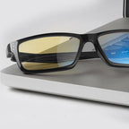 GUNNAR Premium Computer and Gaming Glasses For Men & Women - Advanced Blue Light Blocking Lens Technology For Eye Strain Relief and Anti Fatigue - Riot Amber Tinted Gaming Glasses