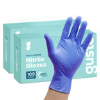 GUSTO [200 Count Blue Nitrile Gloves, Disposable Gloves – 4 Mil, Latex & Rubber Free, Non-Sterile Powder-Free - X-Large (Formerly Comfy Package)