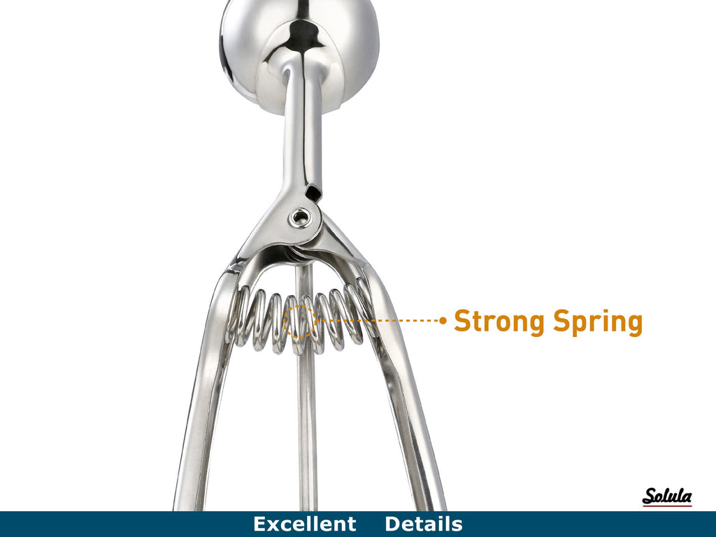 Solula 18/8 Stainless Steel Scoop, 2.3 Tablespoon Cupcake Muffin Batter Dispenser