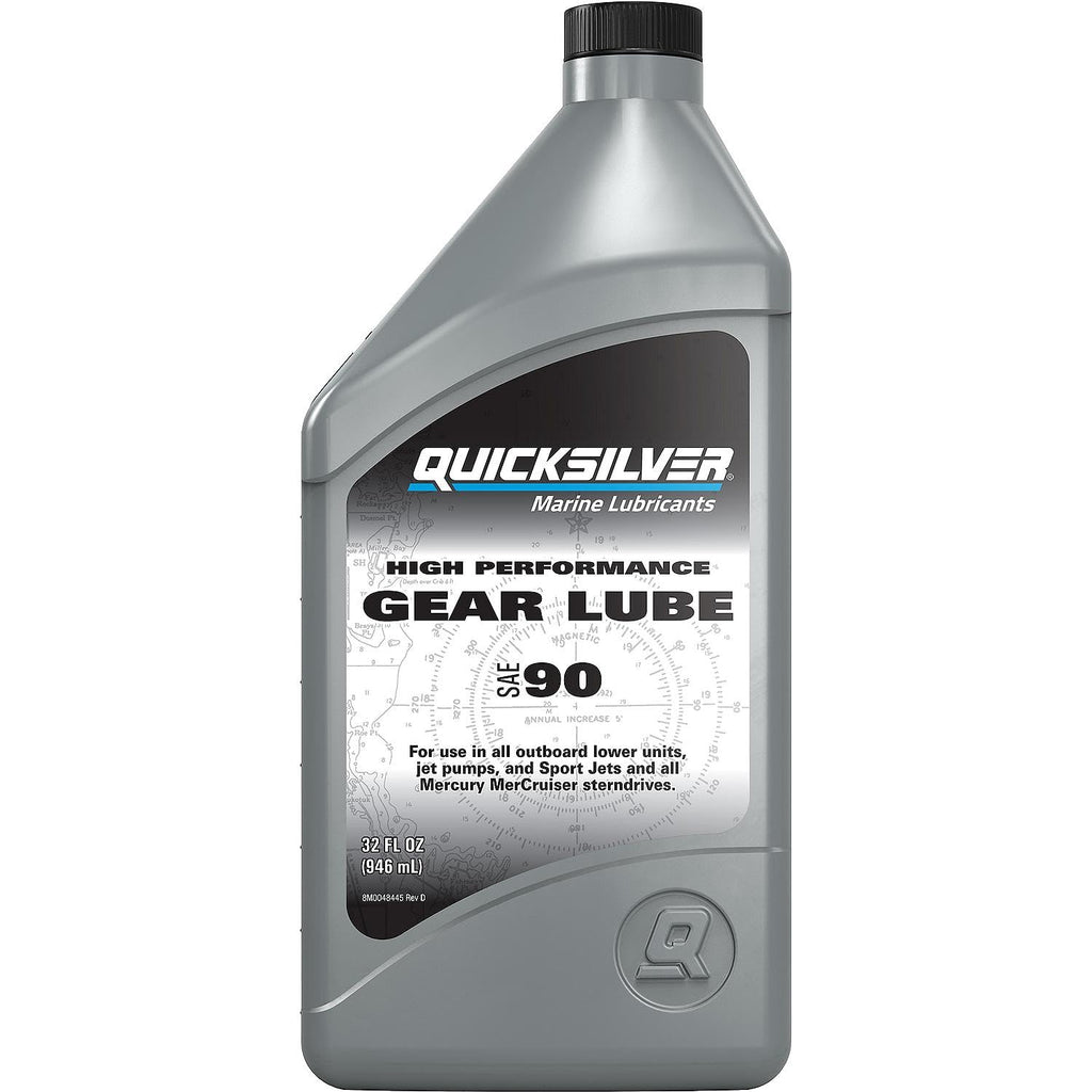 Quicksilver SAE 90 High Performance Gear Lube, 32 oz