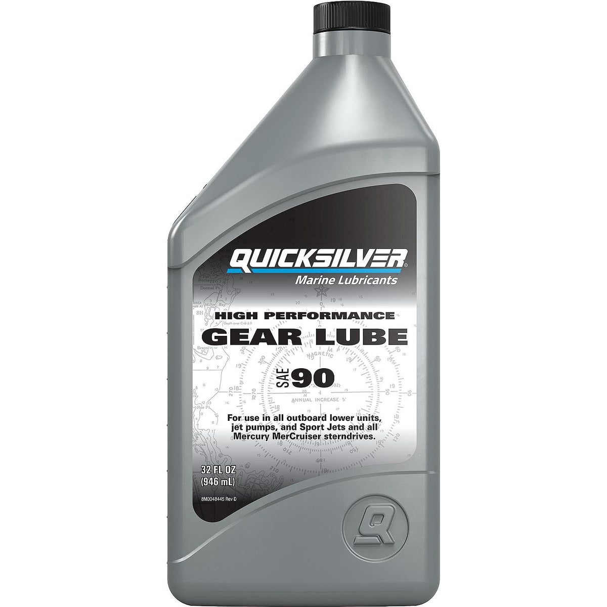 Quicksilver SAE 90 High Performance Gear Lube, 32 oz