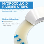 Heagimed 20PCS Ostomy Barrier Strips, Skin-Friendly Hydrocolloid Skin Barrier Strips, Elastic Barrier Strips for Ostomy Bag Ostomy Colostomy Ileostomy Supplies