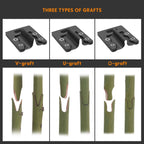 FUJIWARA Garden Grafting Tool, Multifunctional Pruning Scissors Kit, U-Graft/V-Graft/Omega-Graft Seedling for Fruit Tree Grafting Set,Including Grafting Tapes, Grafting Knife & Replacement Blades