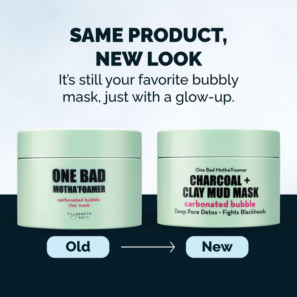 Elizabeth Mott Carbonated Bubble Detox Clay Mask – Korean Skincare for Deep Pore Cleansing, Acne, Blackheads & Oil Control – Charcoal Face Mask for Breakouts & Smooth Skin – Cruelty-Free, 3.53 oz