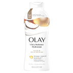 Olay Body Wash for Women, Ultra Moisture, 24hr Moisturizing, Hydrating & Refreshing, B3 Vitamin Complex, Free of Parabens & Phthalates, For All Skin Types, Coconut Oil Scent, 22 fl oz (Pack of 4)