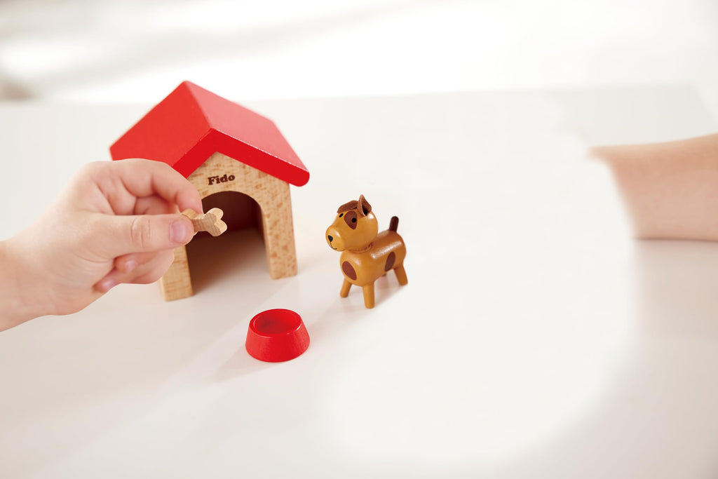 Hape Family Pets Wooden Dollhouse Animal Set 2