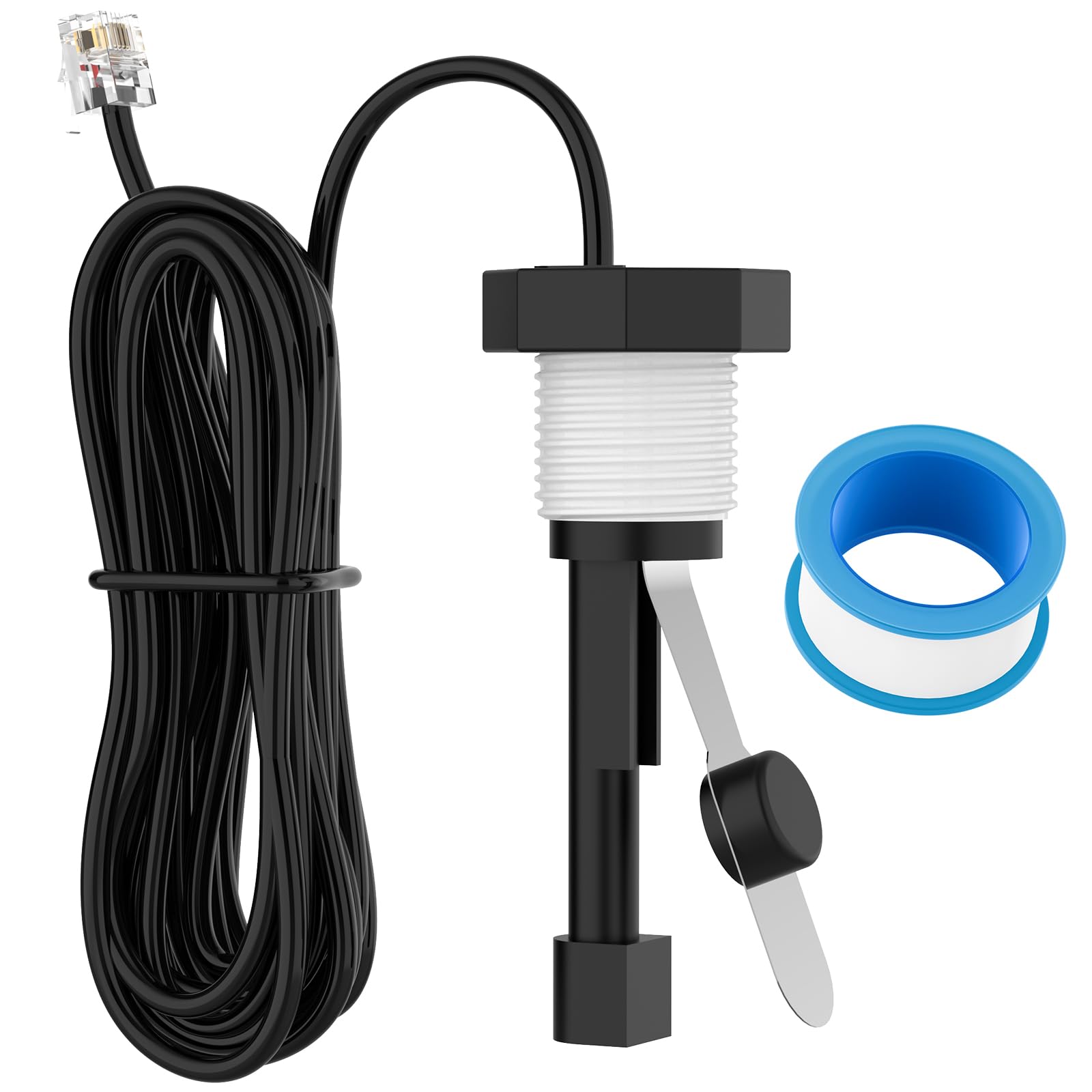 Malictele Flow Switch, GLX-FLO-RP for Hayward Goldline Aquarite Salt System Metal Pool Flow Sensor Suitable Hayward Salt Cell and Chlorine Generator with 15ft Cable