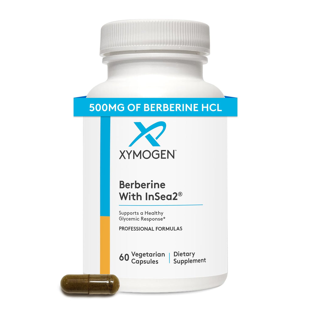XYMOGEN Berberine with InSea2 - Blend of Polyphenols - Cellular Metabolic & Immune Support - Plant-Based, Gluten-Free & Non-GMO - 60 Capsules