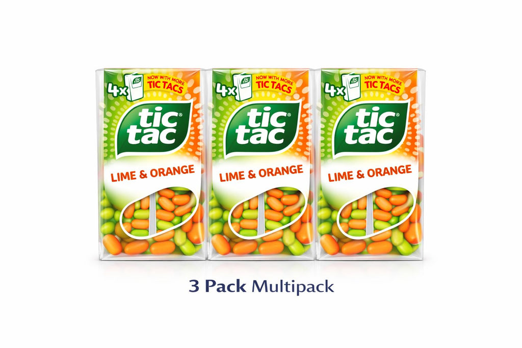 Tic Tac Freshmints 12 Pack Lemon and Orange Flavoured Breath Freshening Mints Pocket Sized Flip Top Dispensers Long Lasting Freshness Refreshing Mints Ideal for Travel Car Office or On The Go Convenie