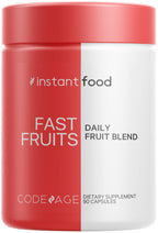 Codeage InstantFood Easy Veggies + Fast Fruits Bundle – Vegetable & Fruit Blend Capsule Supplement – Plant-Based Phytonutrient Formula – Vegan, Non-GMO – 180 Capsules