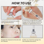 Deep Collagen Silk Peptide Lifting Ampoule Serum，Korean Facial Essence,Firming Wrinkle-Smoothing Hydrating，Non-Greasy Gentle Formul 50ML/1.69FL.OZ